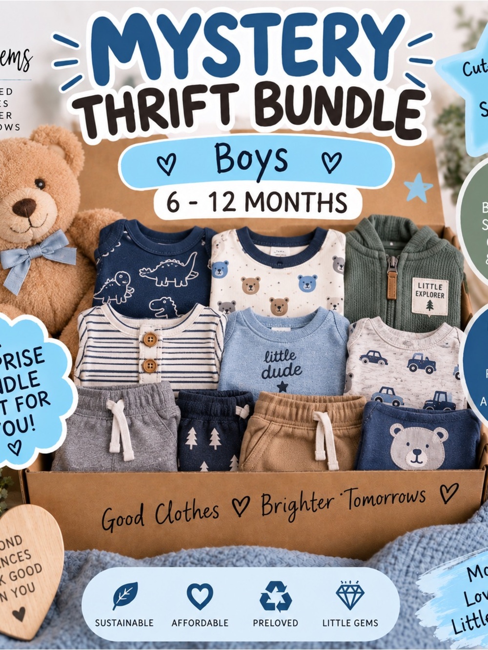 Mystery Thrift Bundle for Boys - 6-12 Months